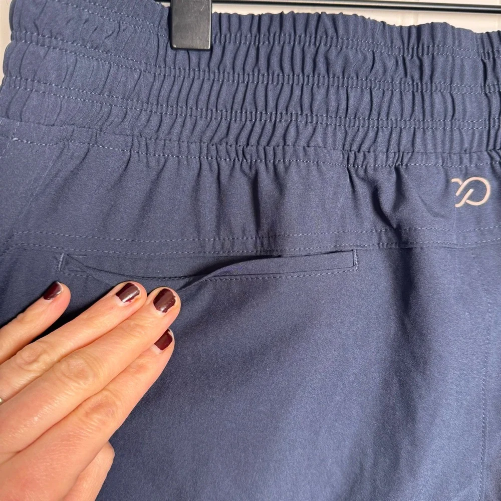 CALIA Journey Cropped Wide Leg High Rise Athletic Pants Blue Women’s Size Medium - Picture 8 of 12